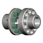 LT type pin coupling with elastic sleeve